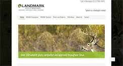 Desktop Screenshot of landmarkwildlife.com